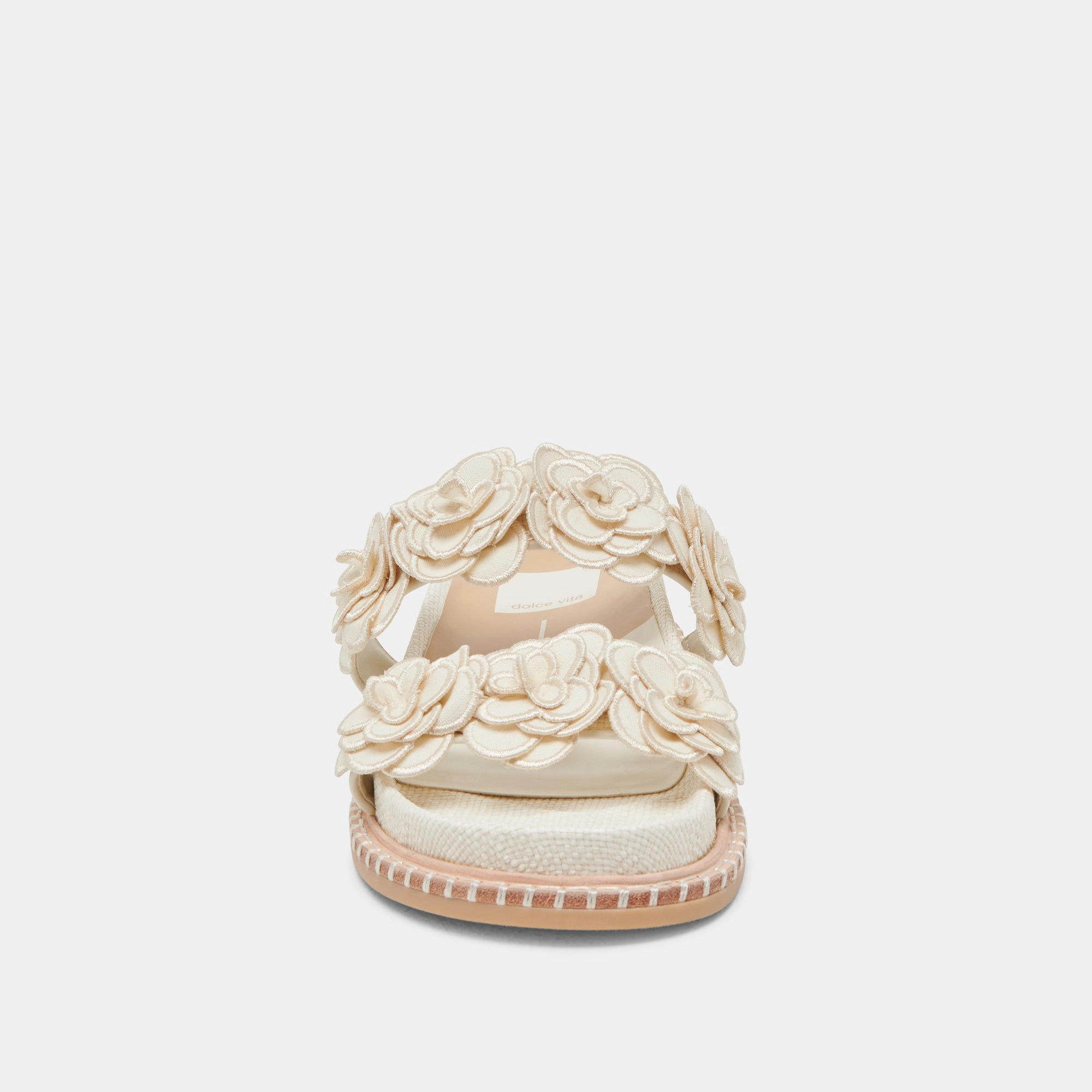 SHERLA SANDALS WHITE RAFFIA