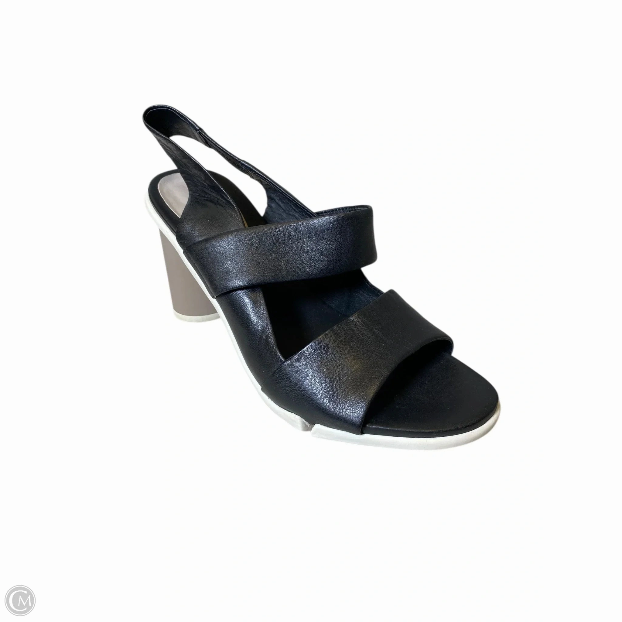 Shoes Heels Block By Clarks In Black & White, Size: 9