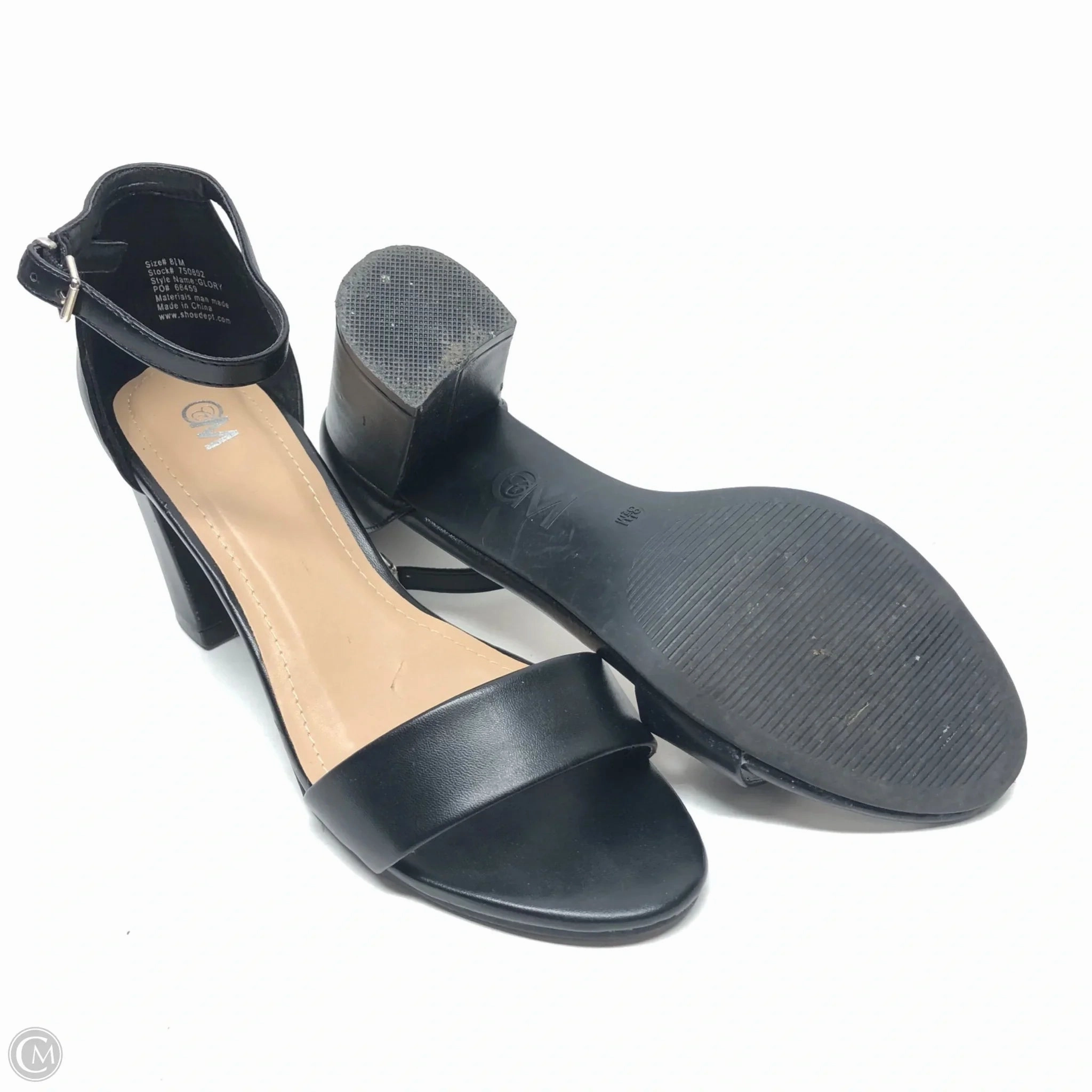 Shoes Heels Block By Clothes Mentor In Black, Size: 8.5