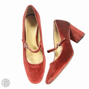 Shoes Heels Block By J. Crew In Maroon, Size: 8.5