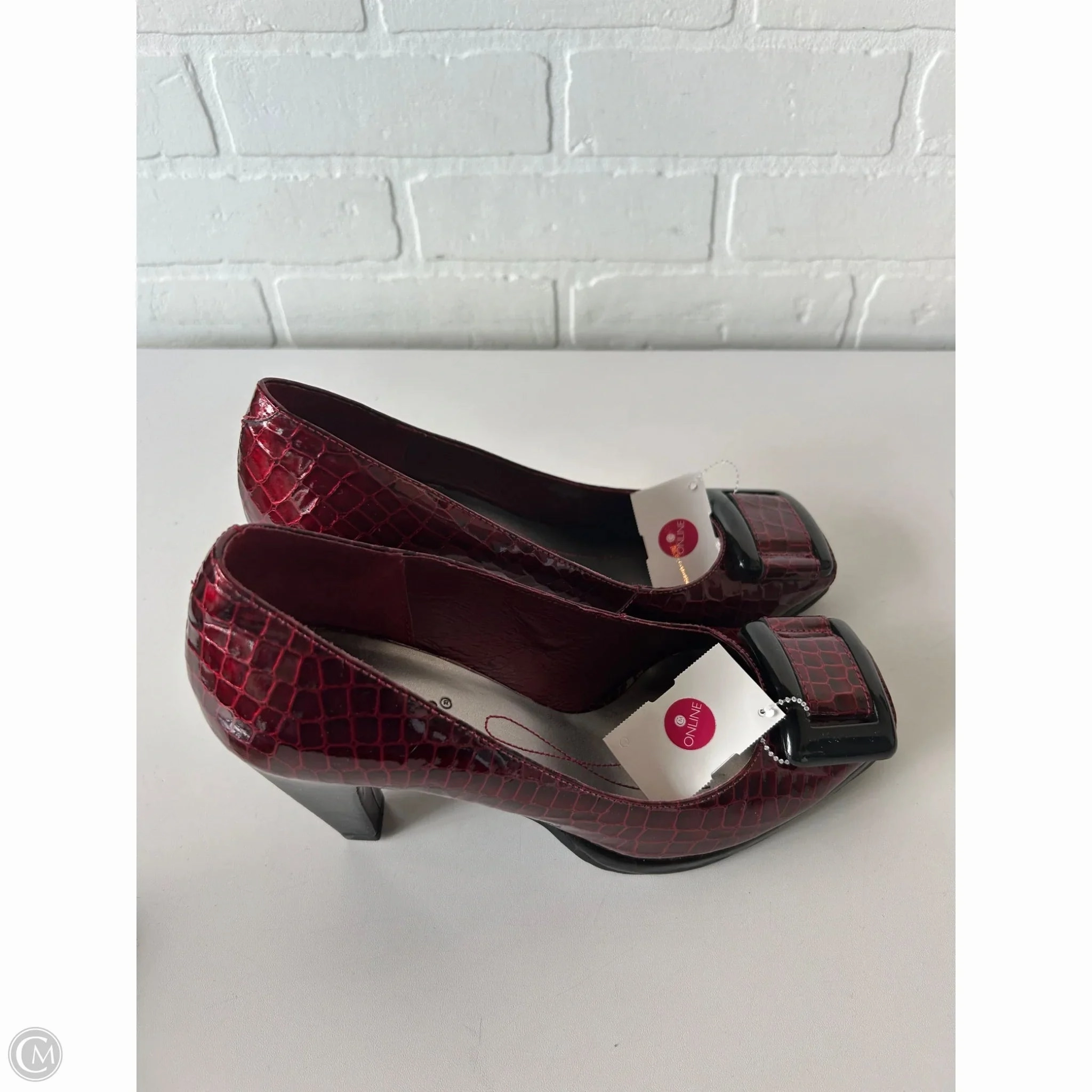 Shoes Heels Block By Matisse In Black & Red, Size: 10