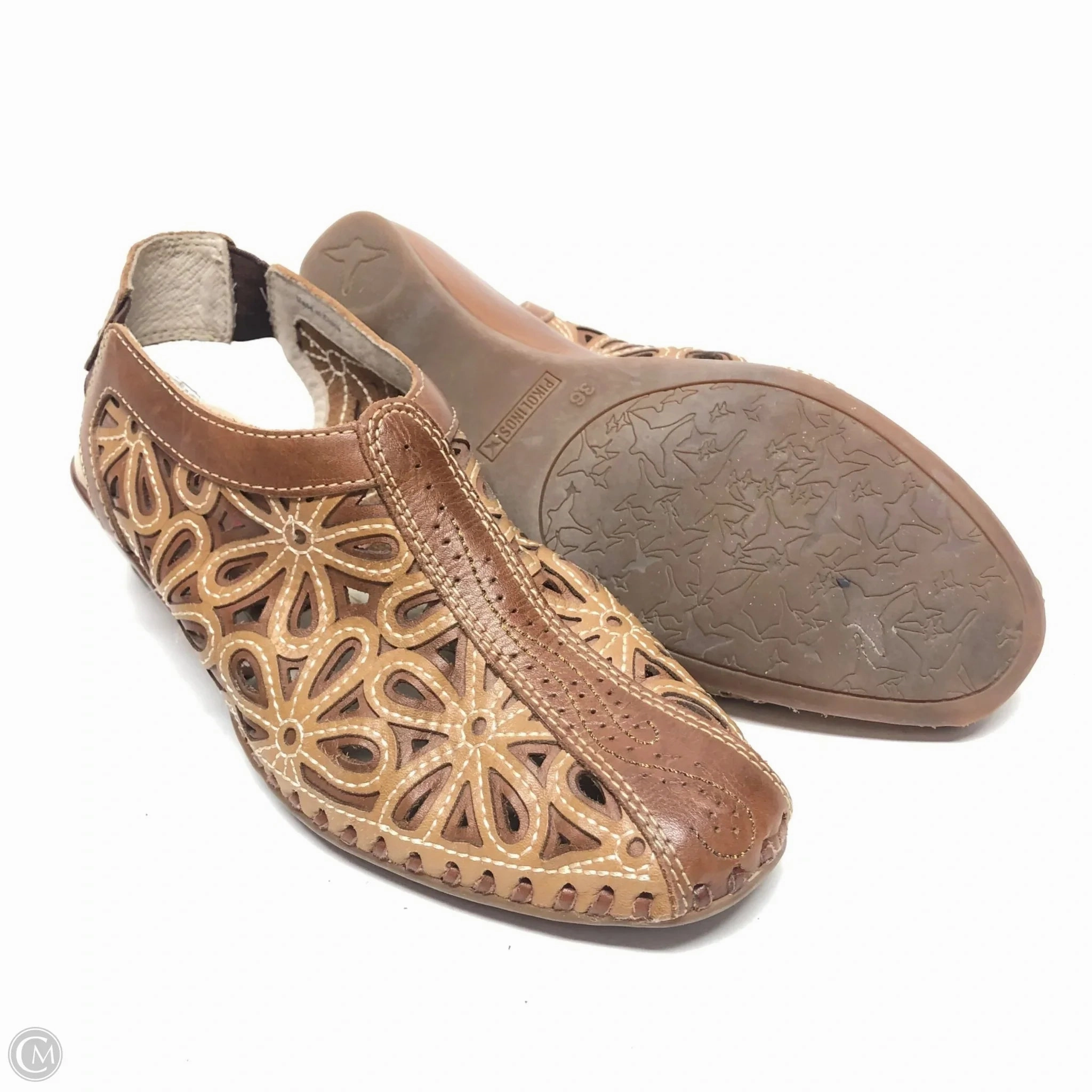 Shoes Heels Block By Pikolinos In Brown, Size: 6