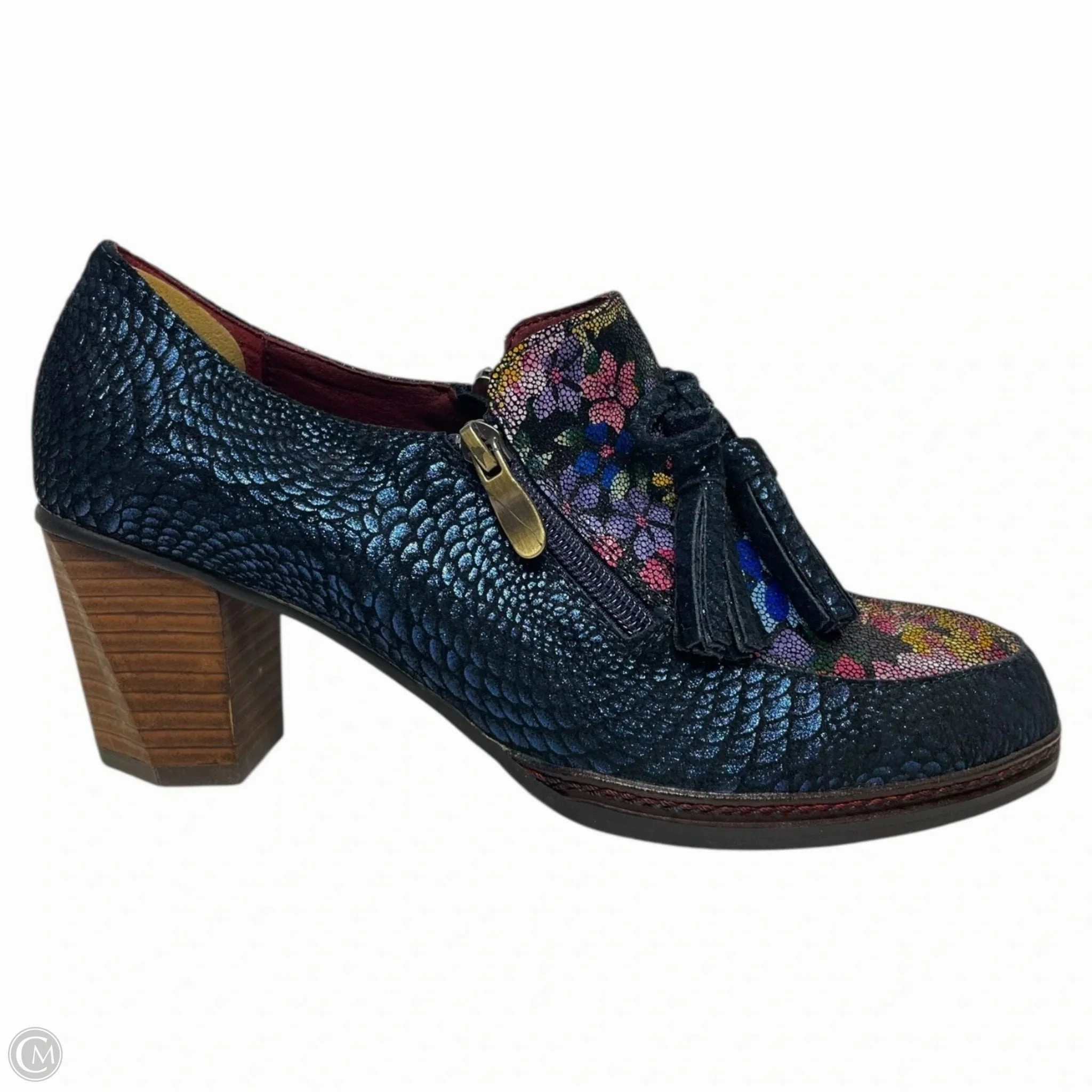 Shoes Heels Block By Spring Step In Navy, Size: 10
