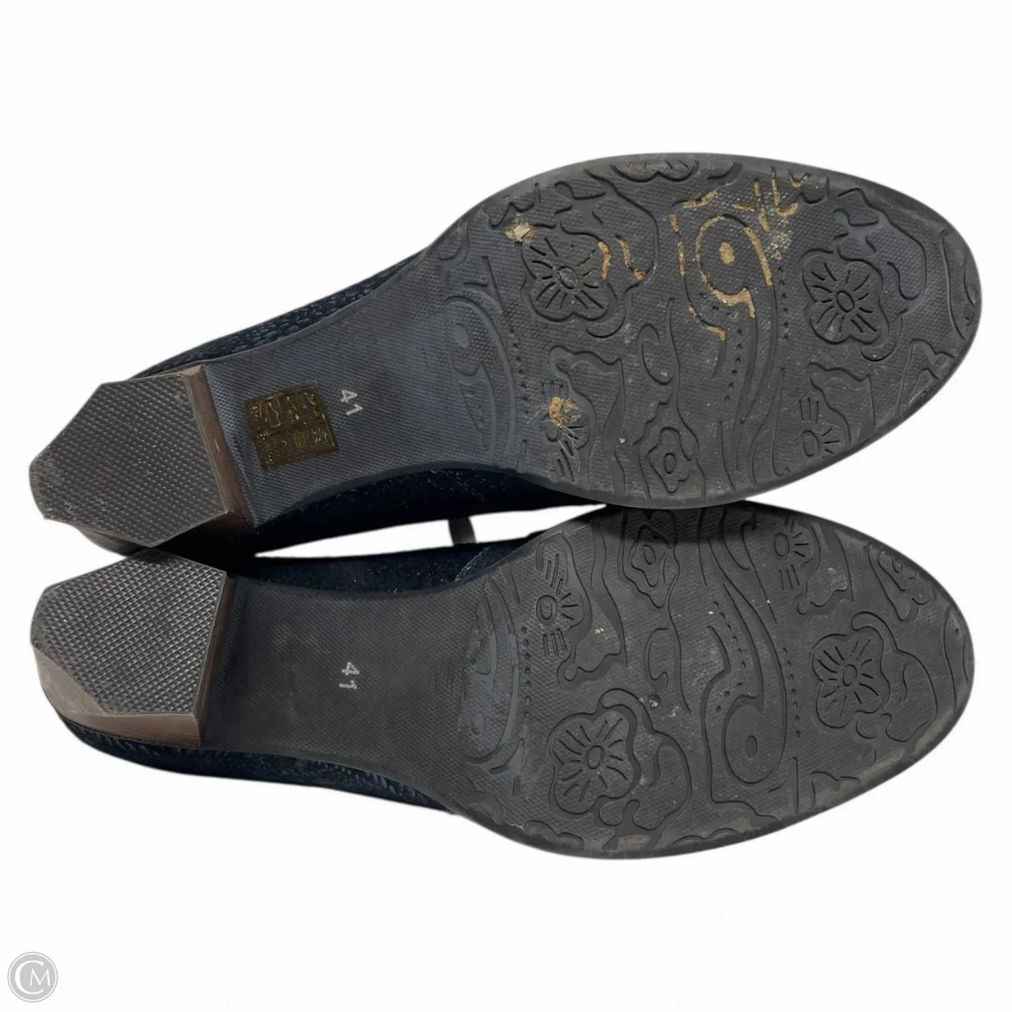 Shoes Heels Block By Spring Step In Navy, Size: 10