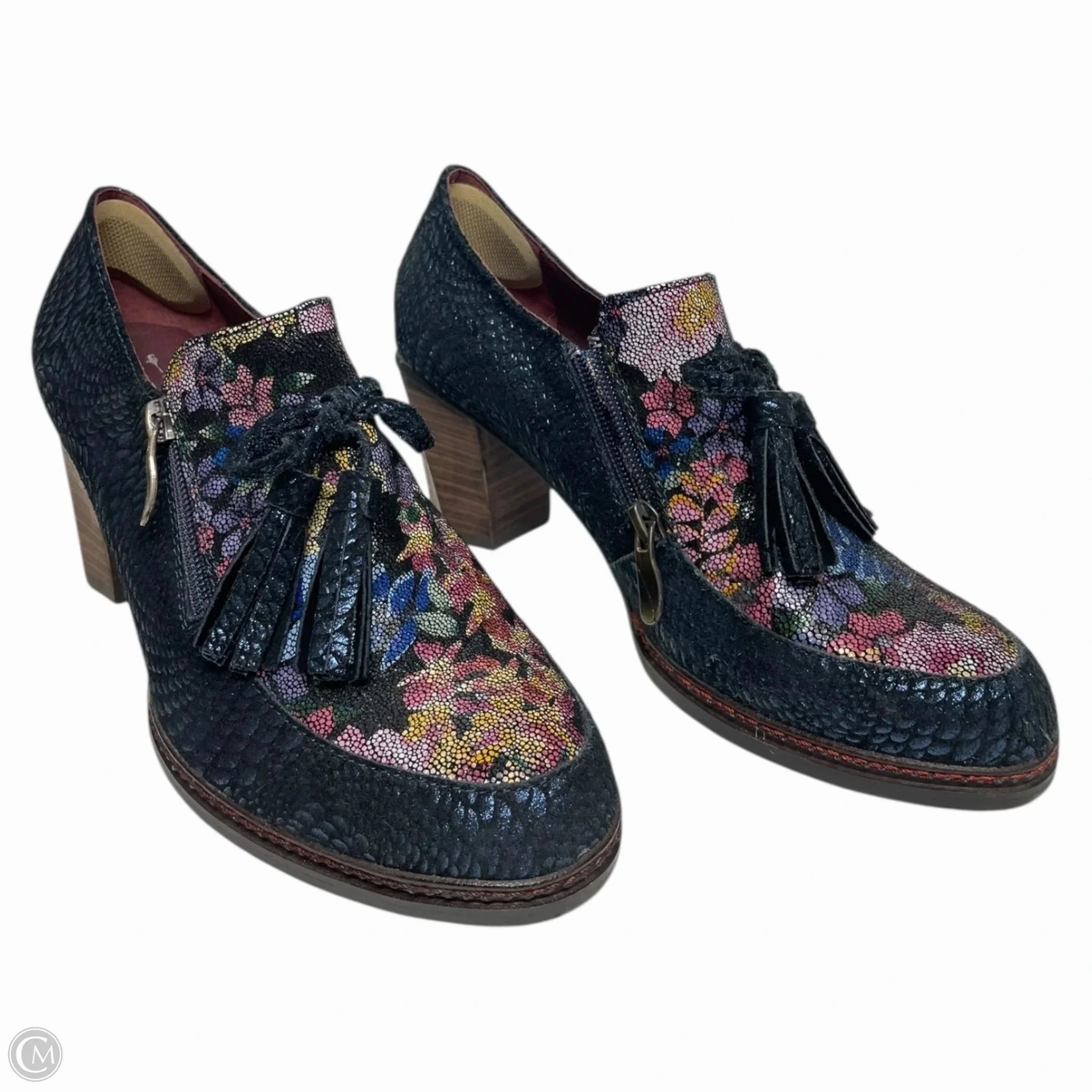Shoes Heels Block By Spring Step In Navy, Size: 10
