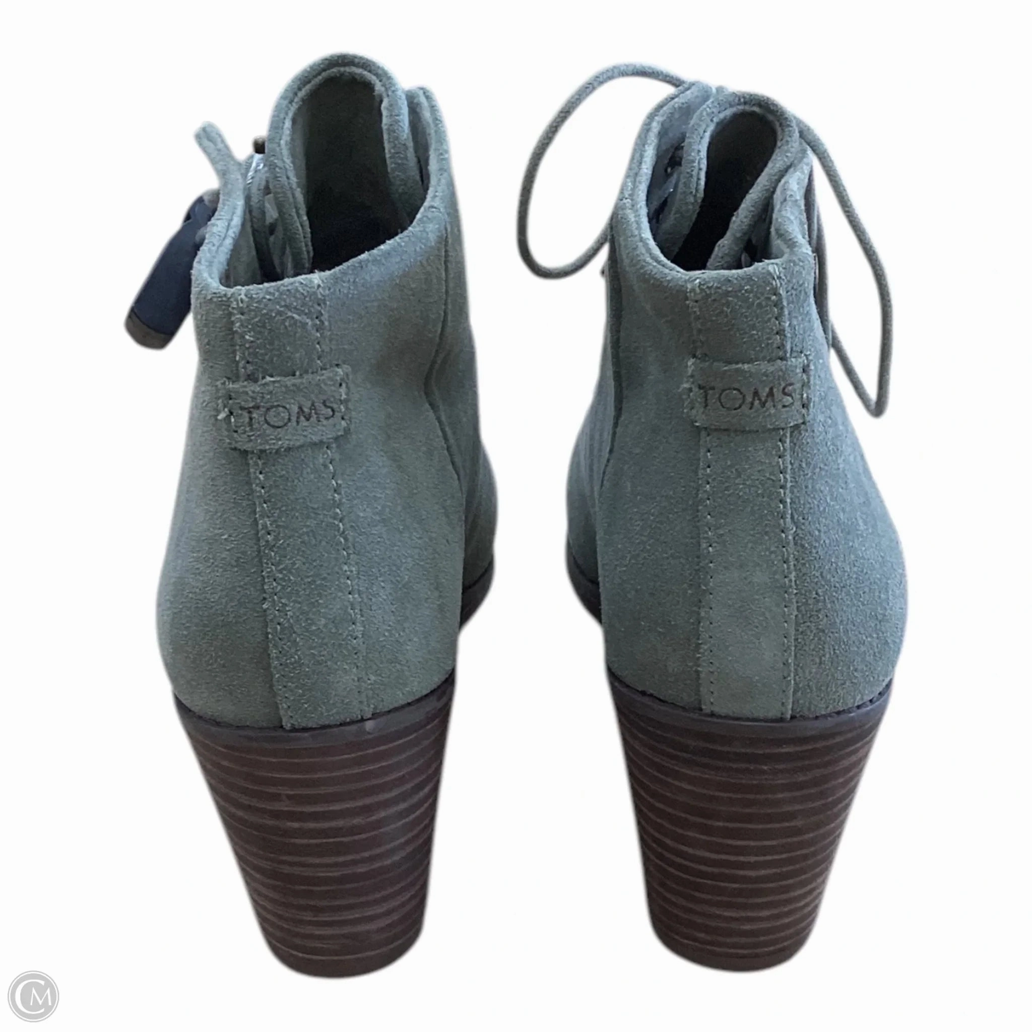 Shoes Heels Block By Toms In Green, Size: 10