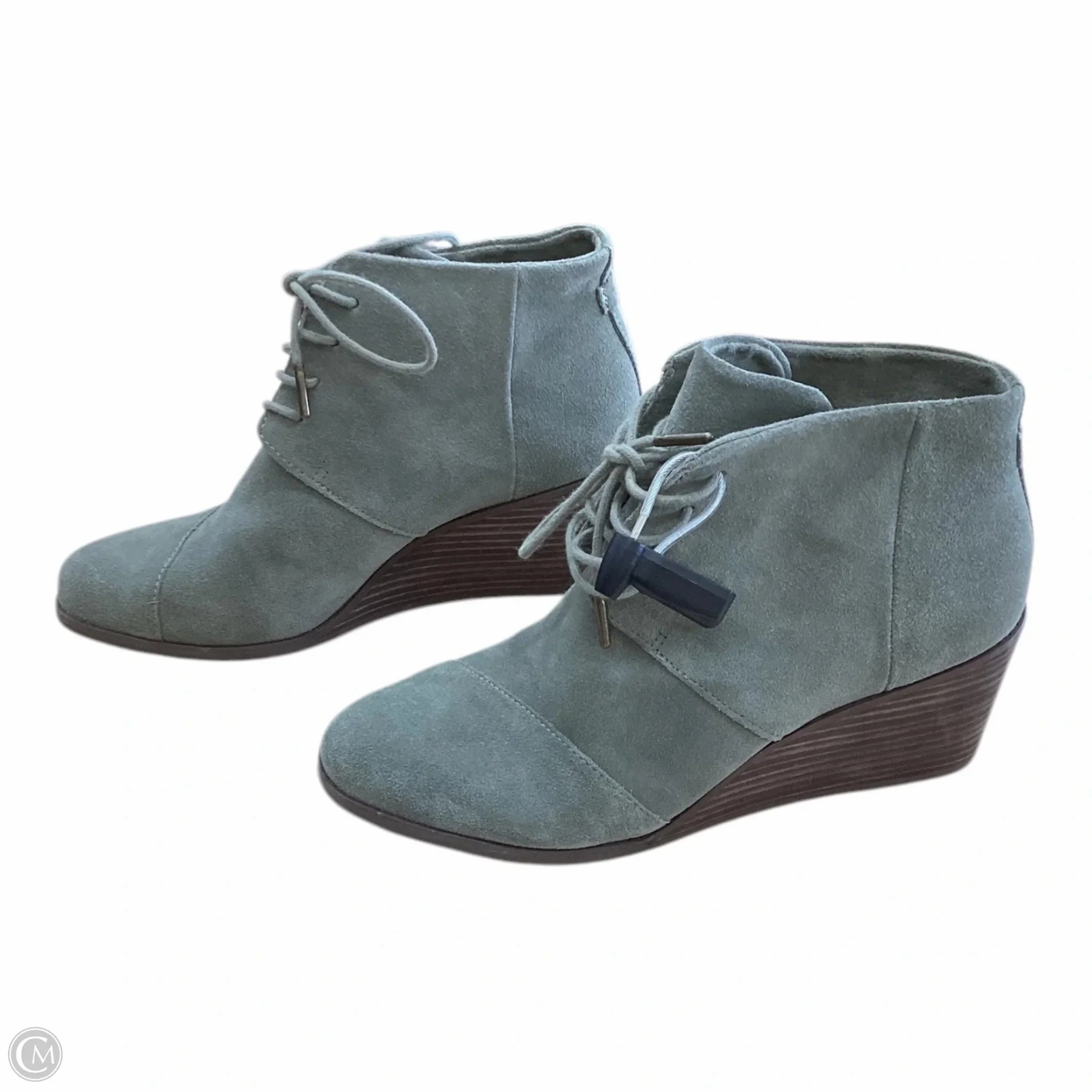 Shoes Heels Block By Toms In Green, Size: 10
