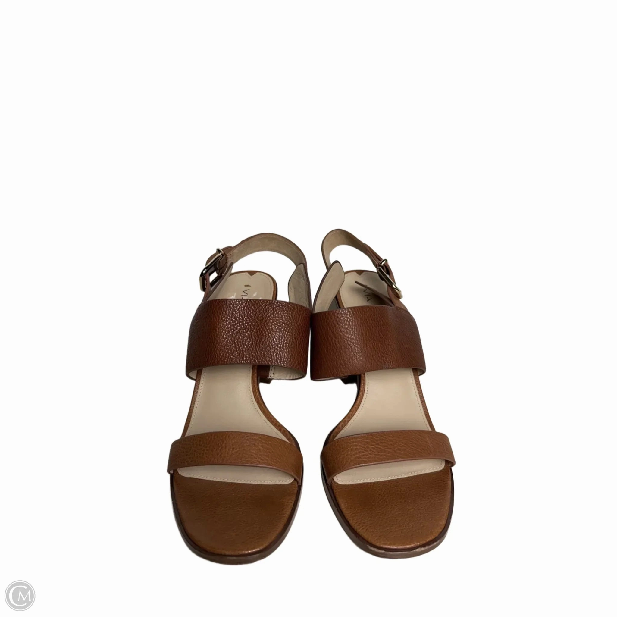 Shoes Heels Block By Via Spiga In Tan, Size: 9.5