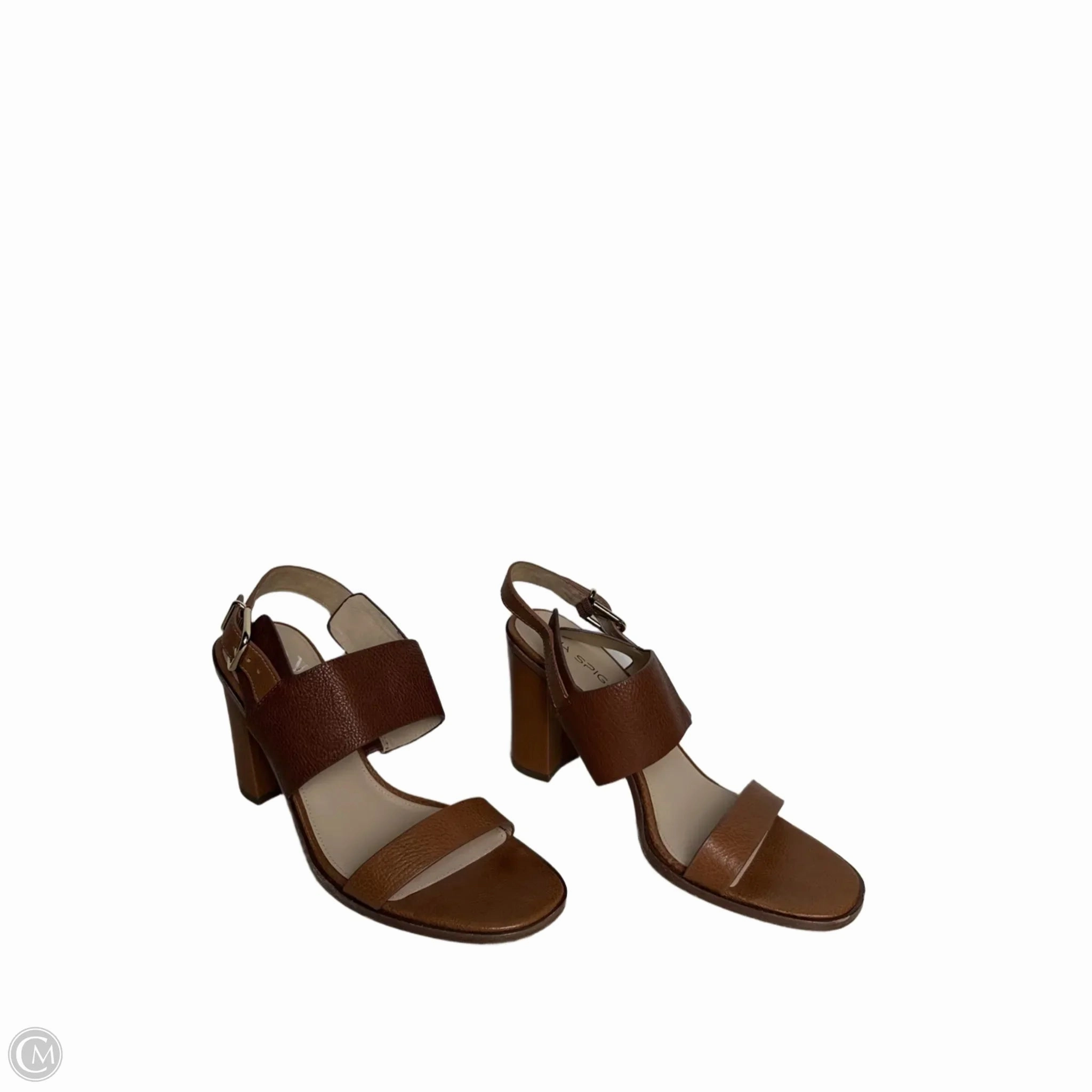 Shoes Heels Block By Via Spiga In Tan, Size: 9.5