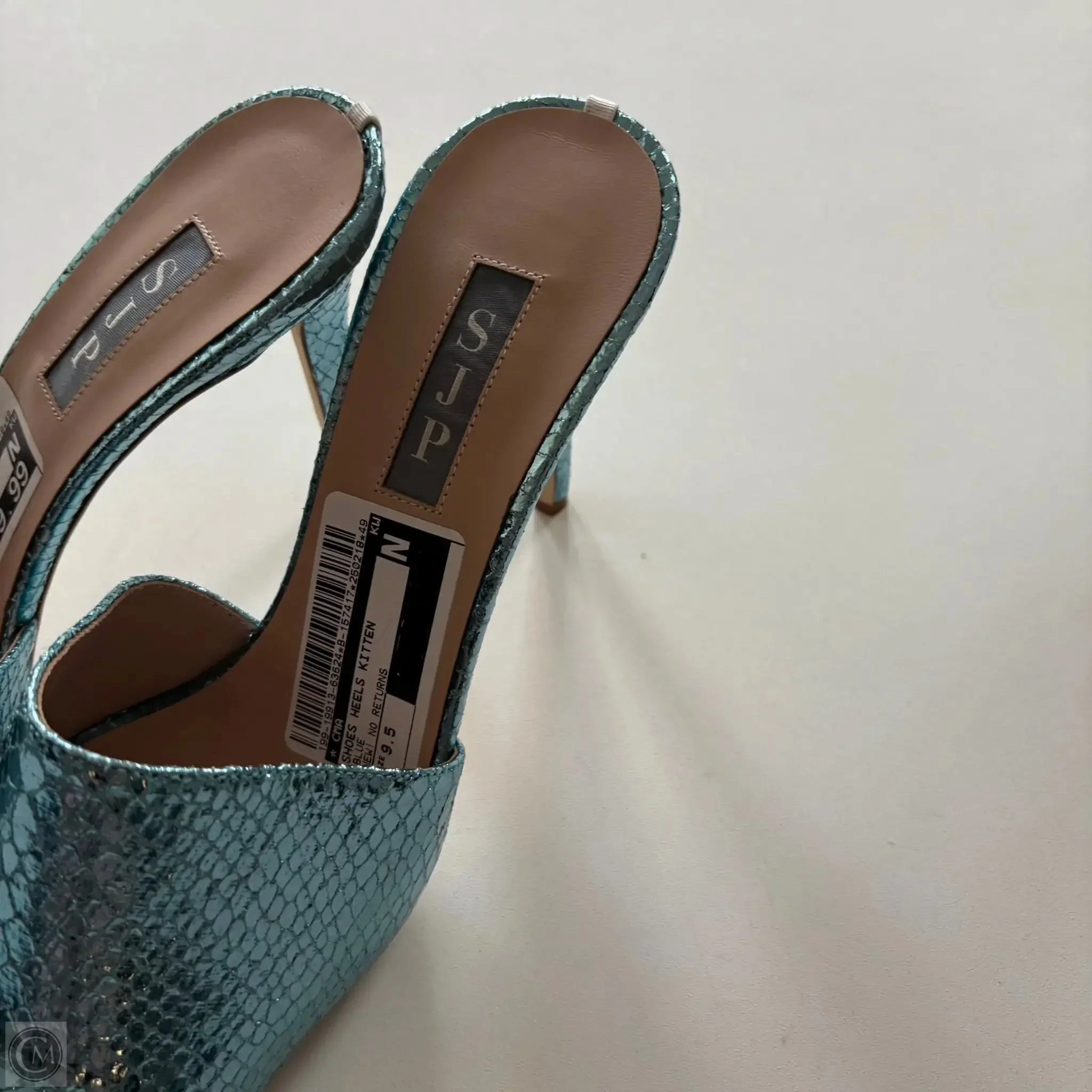 Shoes Heels Kitten By Cma In Blue, Size: 9.5