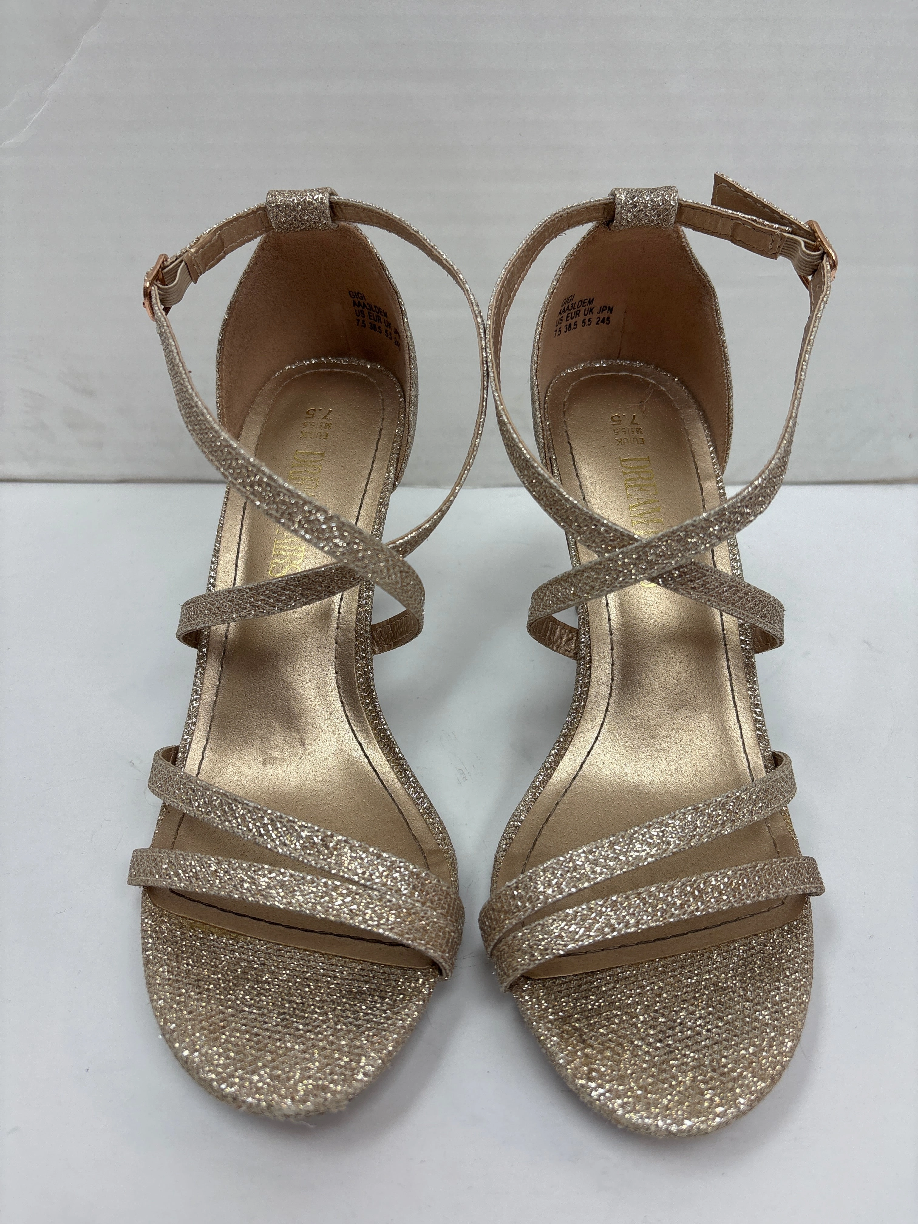 Shoes Heels Kitten By Dreamers In Rose Gold, Size: 7.5