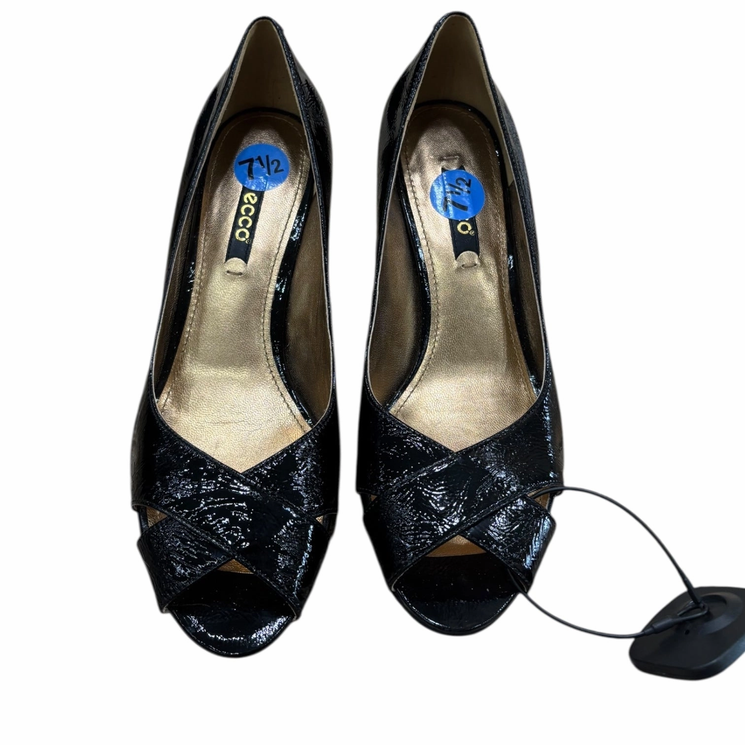 Shoes Heels Kitten By Ecco In Black, Size:7.5