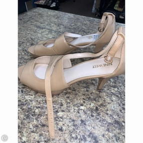 Shoes Heels Kitten By Nine West In Tan, Size: 11
