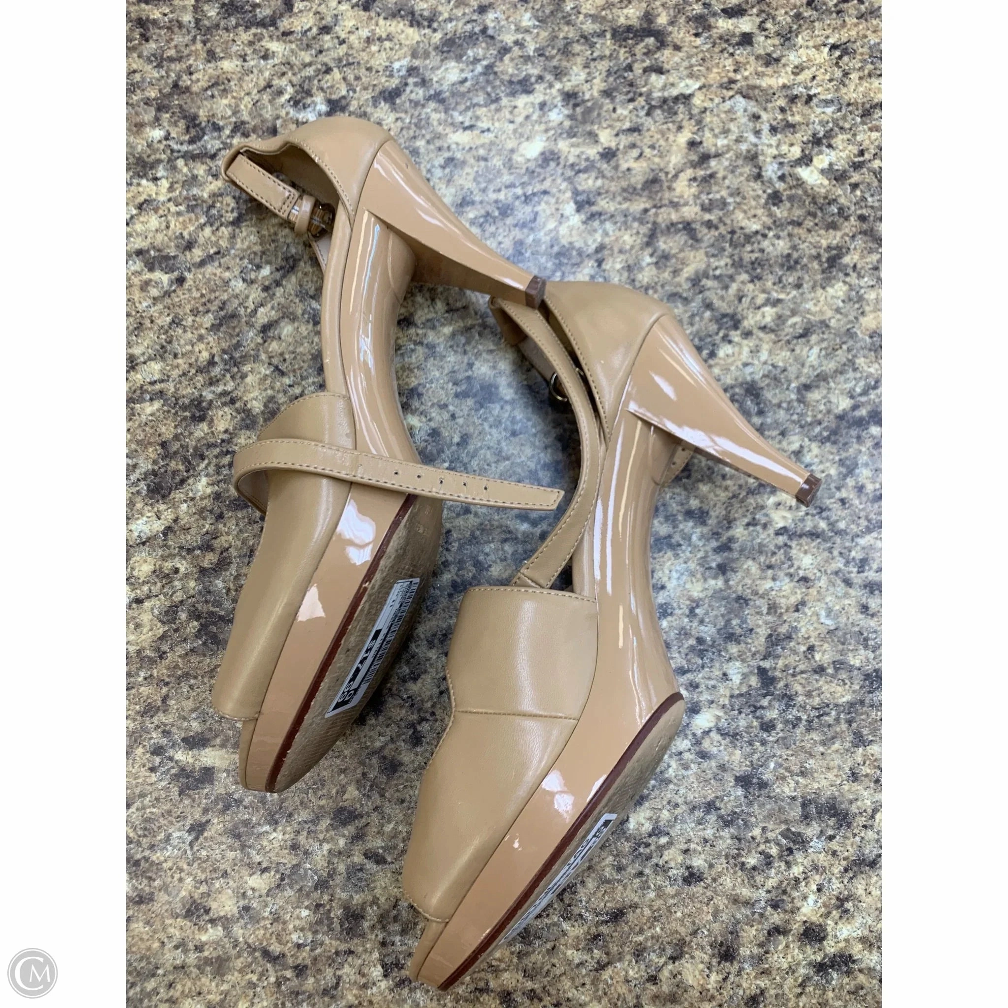 Shoes Heels Kitten By Nine West In Tan, Size: 11
