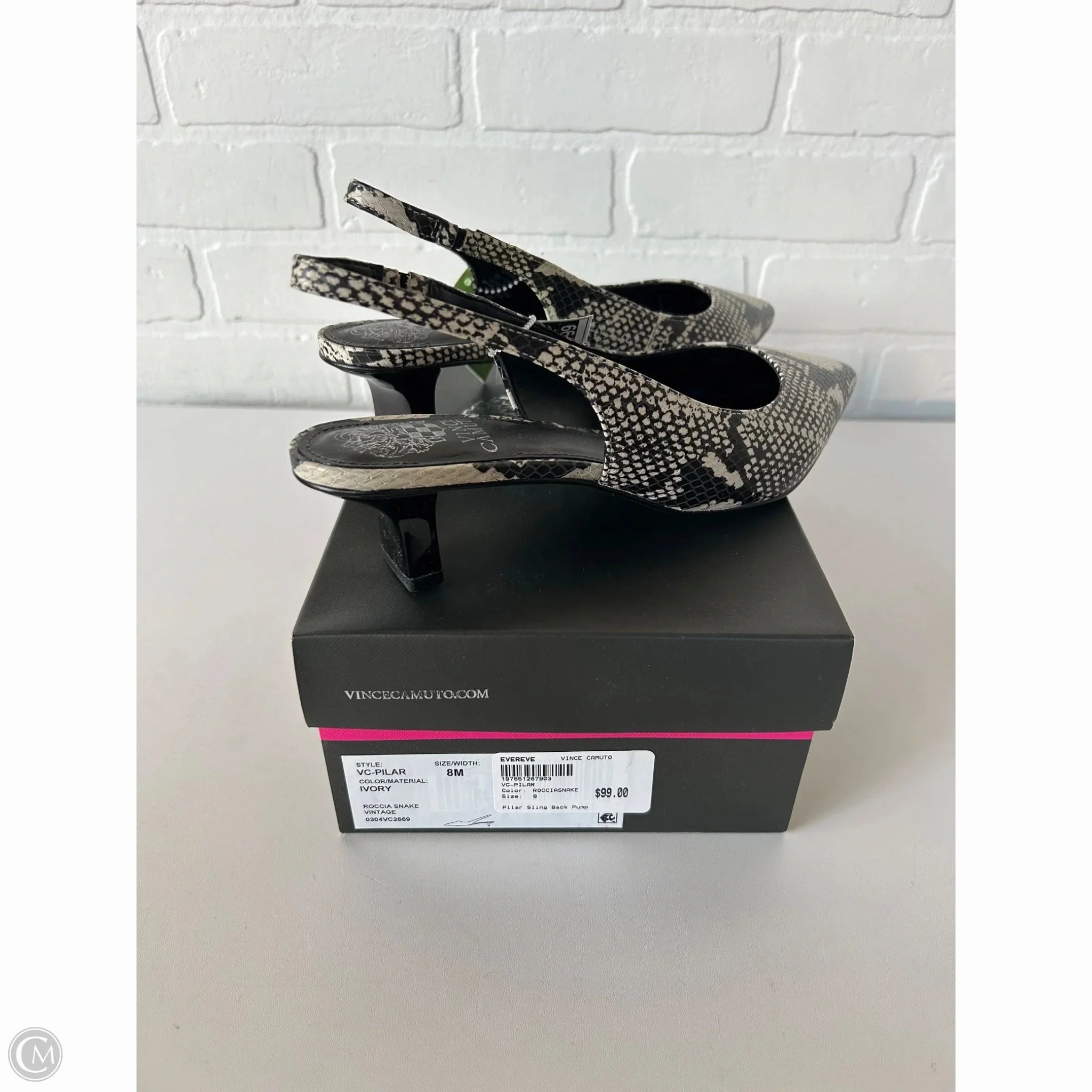 Shoes Heels Kitten By Vince Camuto In Black, Size: 8