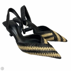 Shoes Heels Kitten By Zara In Black & Cream, Size: 6