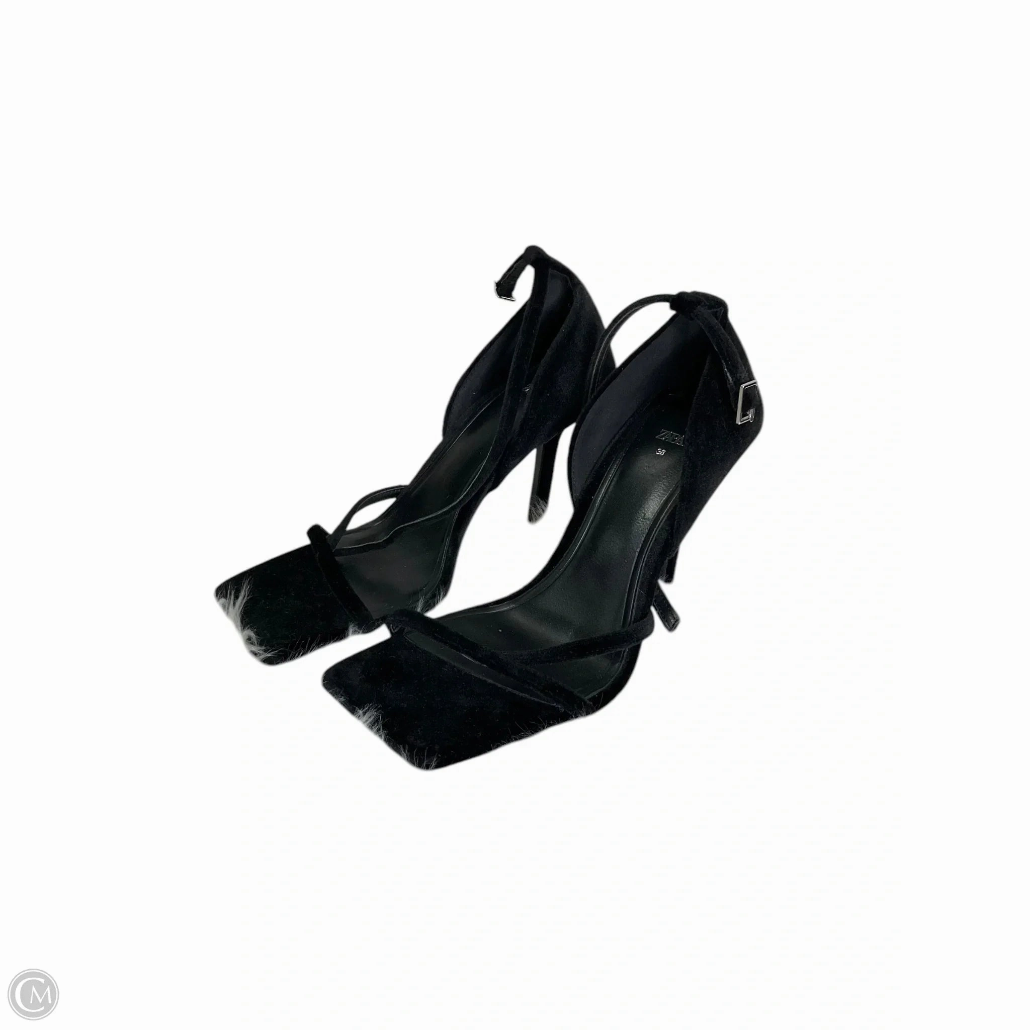 Shoes Heels Kitten By Zara In Black, Size: 7.5