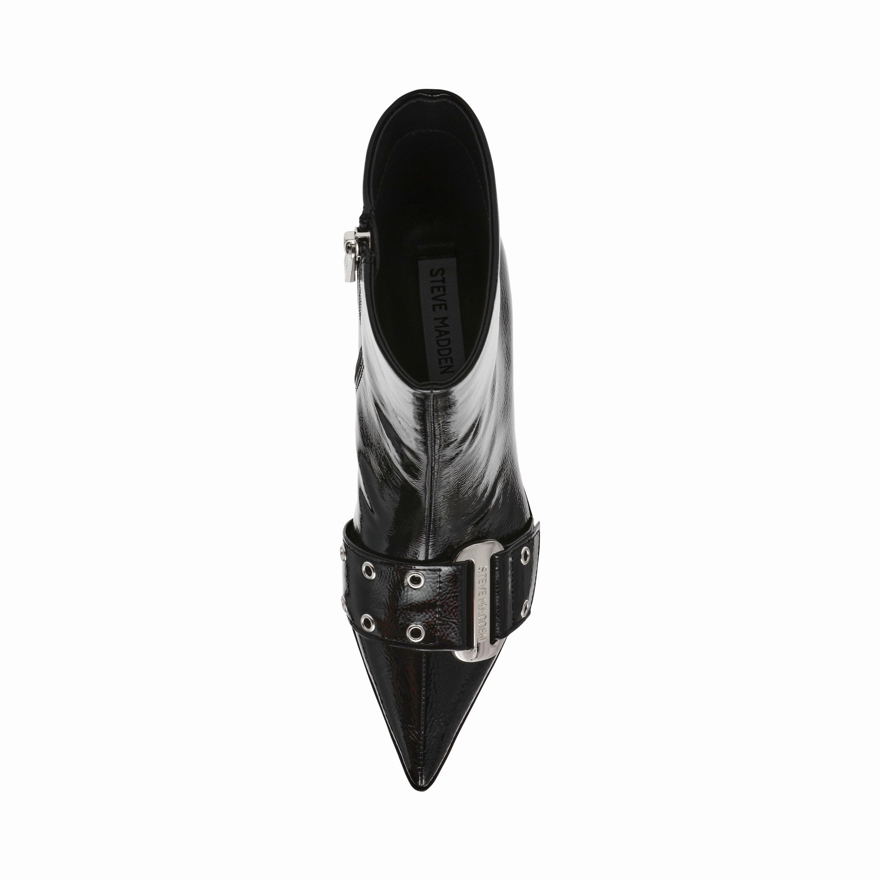 Slinger Bootie BLACK CRINKLE PATENT