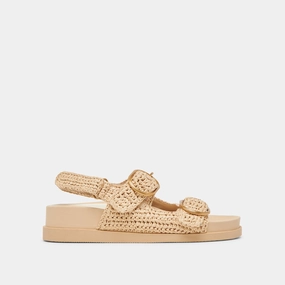 STARLA CROCHET SANDALS NATURAL KNIT