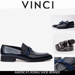 The Dodoma Navy Patent Leather Loafer Men Shoe