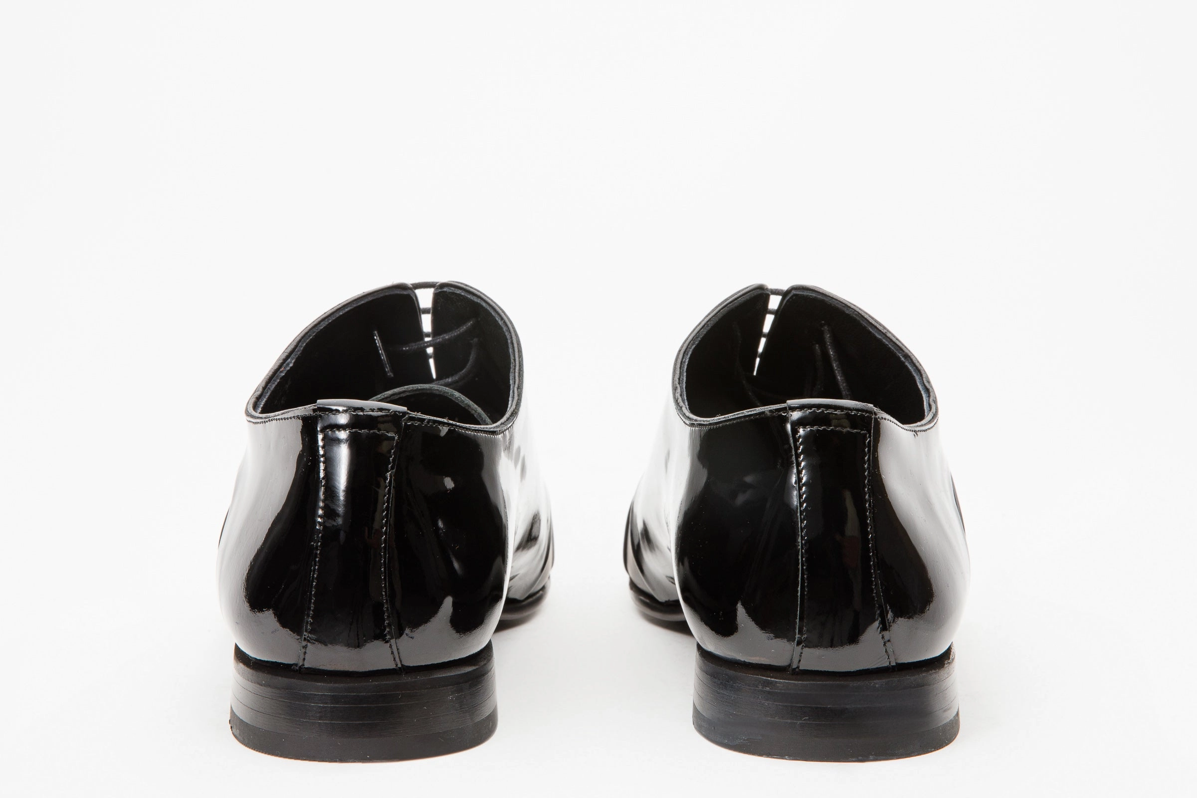 The Paris Black Patent Plain Toe Oxford Men Shoe  Final Sale!