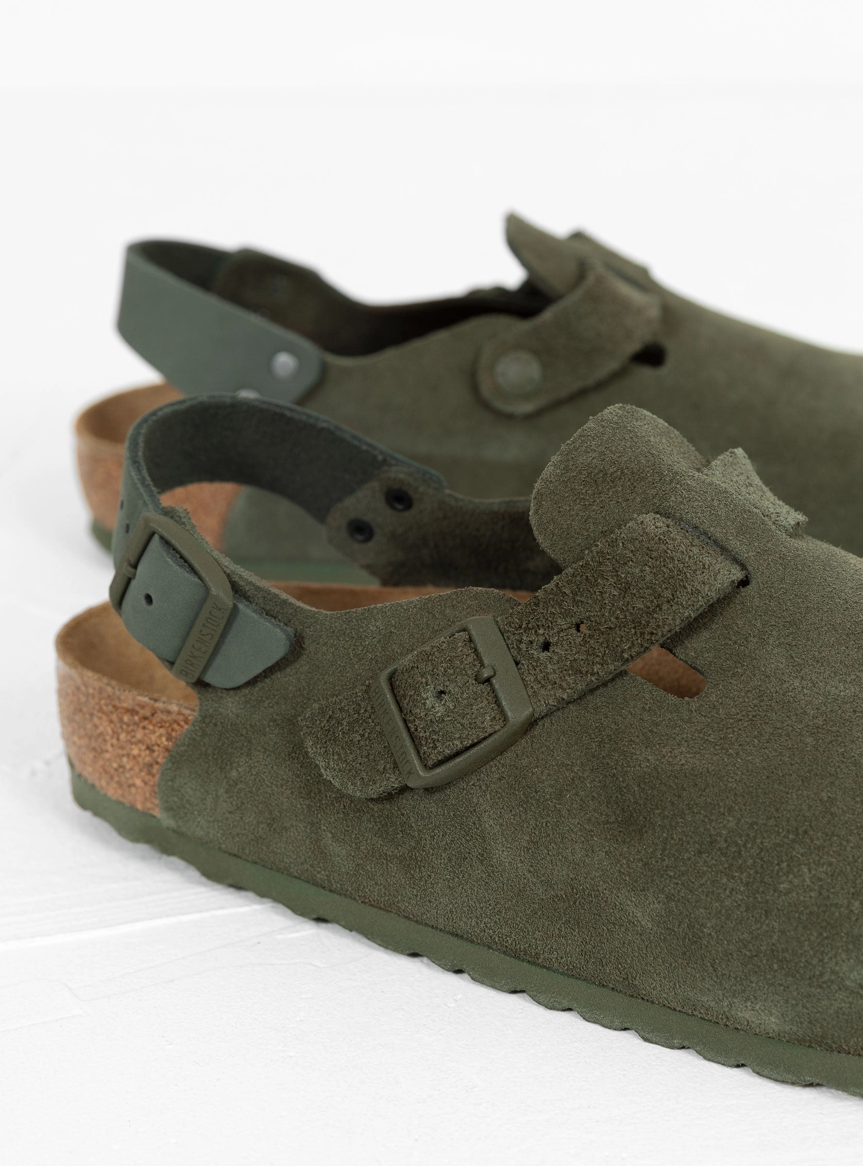 Tokio Suede Sandals Thyme