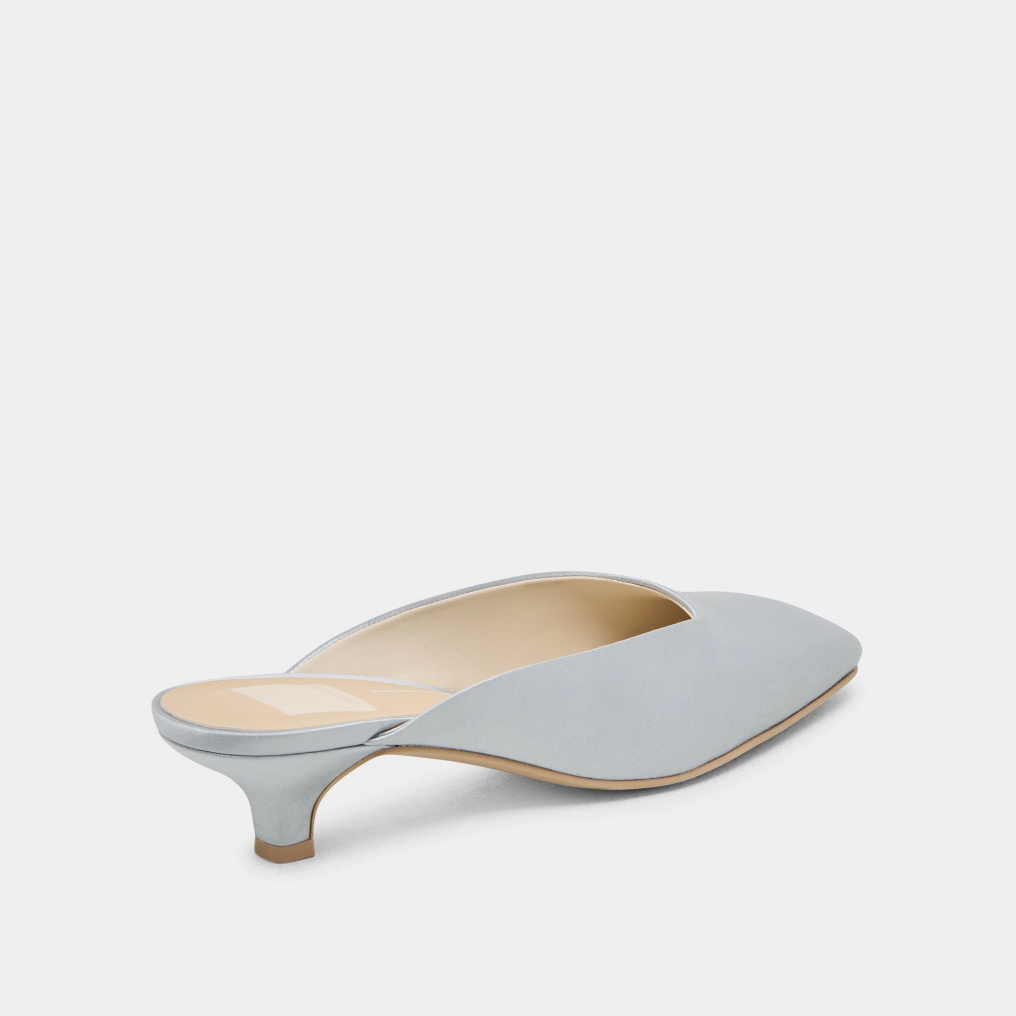 UMARA HEELS LIGHT BLUE SATIN