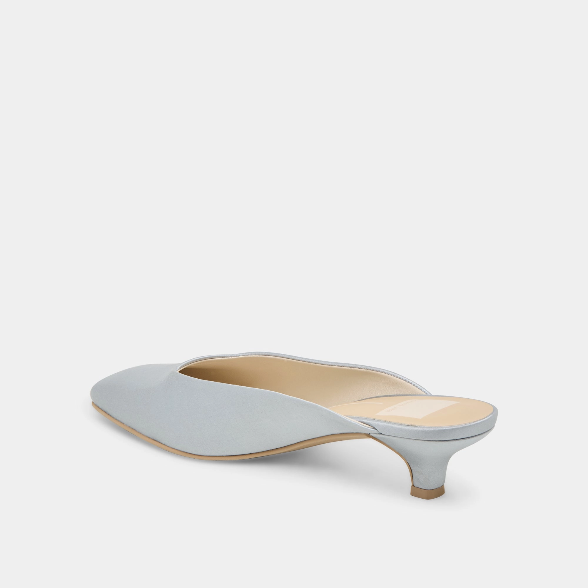 UMARA HEELS LIGHT BLUE SATIN