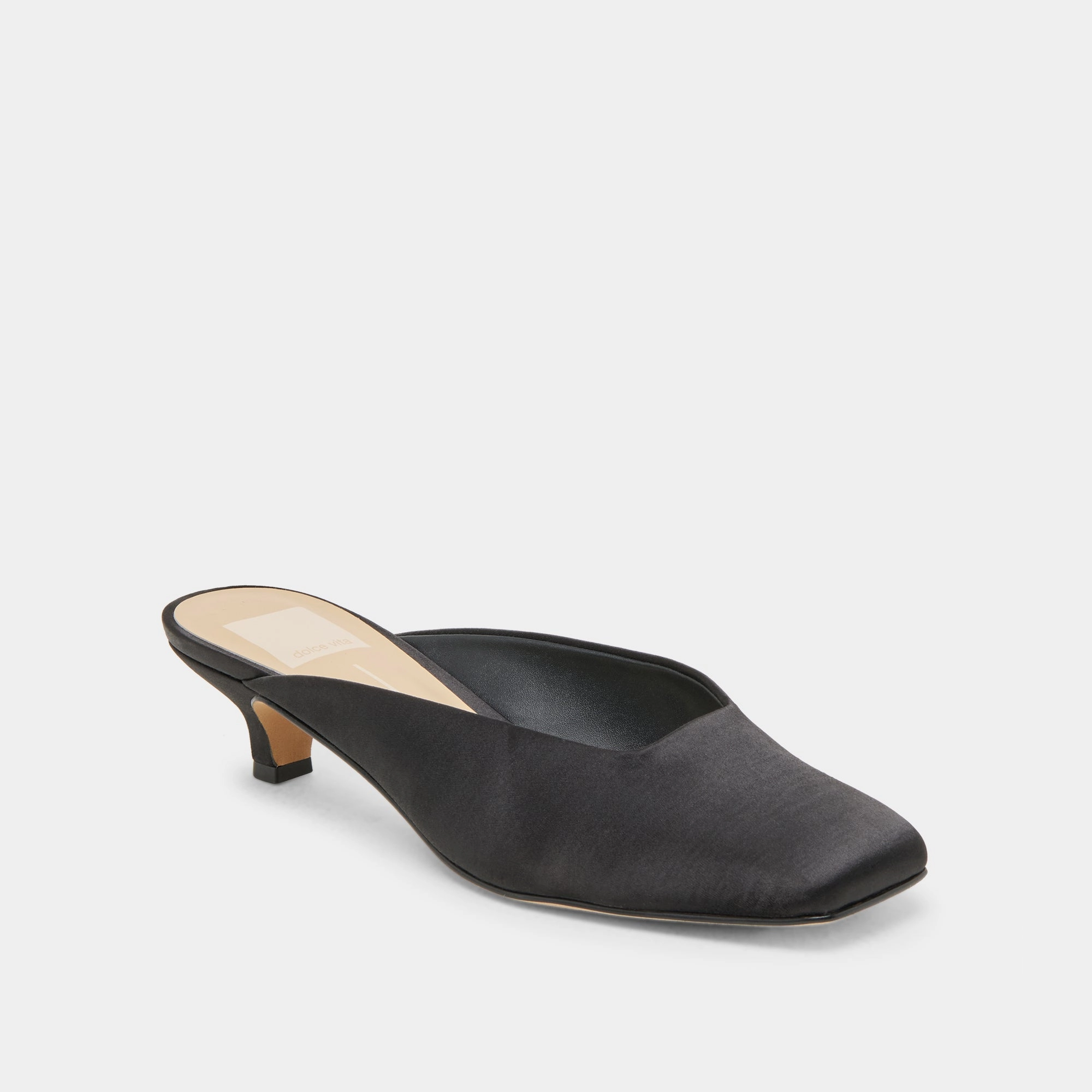UMARA HEELS ONYX SATIN