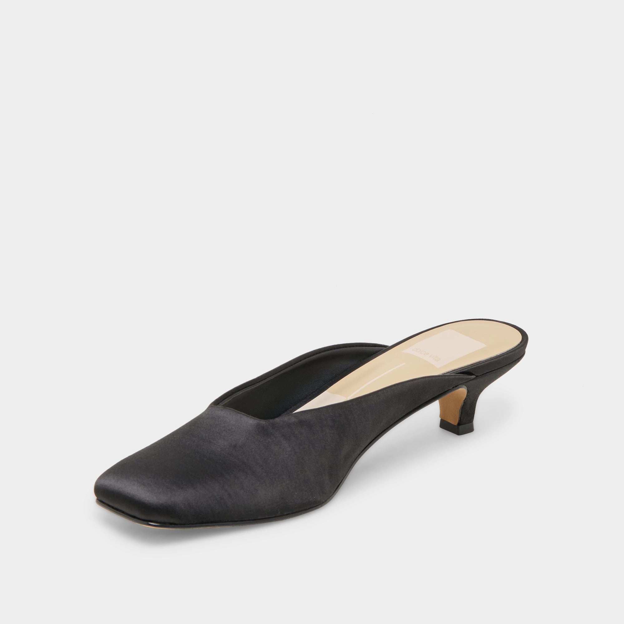 UMARA HEELS ONYX SATIN