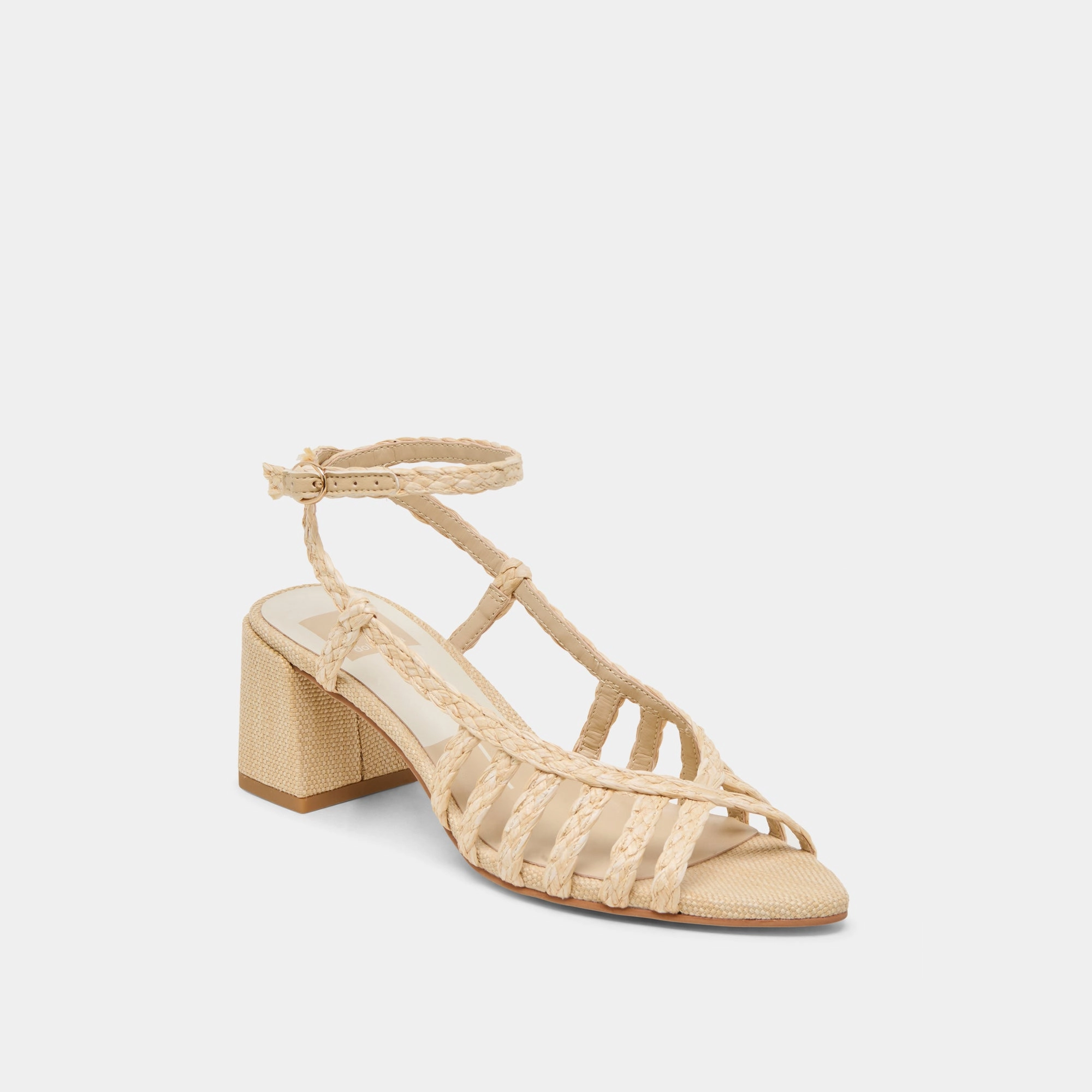 YASMIN HEELS NATURAL RAFFIA