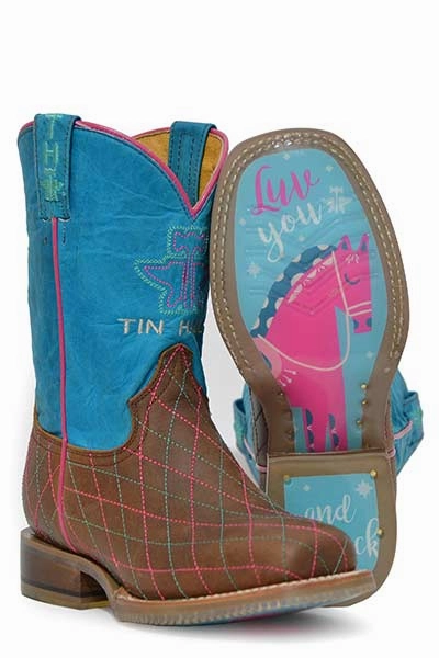 Youth's Tin Haul Hearts & Colts Western Boot #14-119-0101-5013